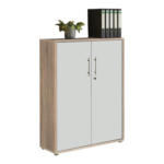Möbelix Aktenschrank Versperrbar Weiß/eiche Dekor B: 84,5 Cm