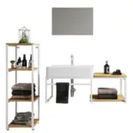 Möbelix Badezimmer 4--Teilig. Waschplatz 'bitila 100'