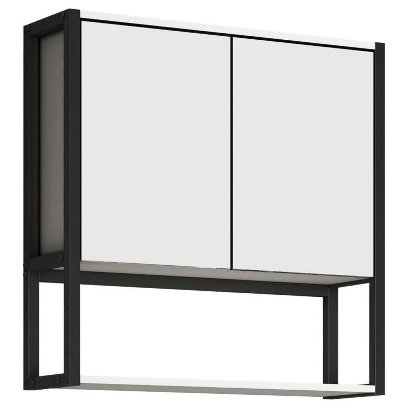 Spiegelschrank Edino 2-türig Bxhxt: 60x60x17 Cm