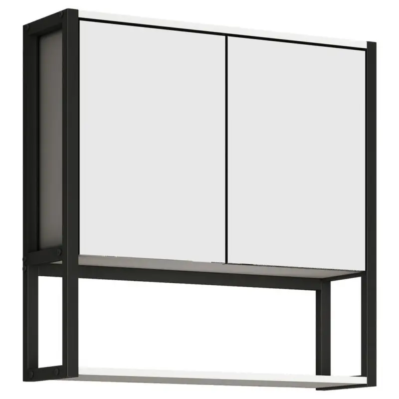 Spiegelschrank Edino 2-türig Bxhxt: 60x60x17 Cm