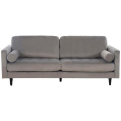 3-Sitzer-Sofa Janina Samt Grau