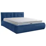 Möbelix Polsterbett Mit Lattenrost Lacjo Blau 180x200 Cm