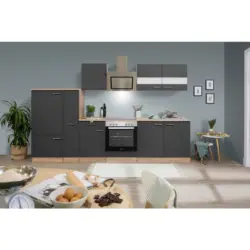 Einbauk&uuml;che K&uuml;chenblock M&ouml;belix Merle Einbauk&uuml;che K&uuml;chenblock M&ouml;belix 300 cm