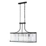 M&ouml;belix Kristall-h&auml;ngeleuchte Victoria 8095-5bk