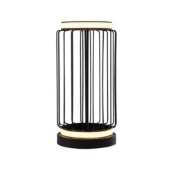 Led-tischleuchte Circolo Cage Eu54210-1bk