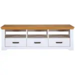 M&ouml;belix Tv-lowboard Maluno B: 166 Cm Kiefer Massiv Wei&szlig;