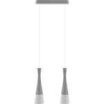 Möbelix Hängeleuchte 8511236 Vegas2, 2-Fl, Grau