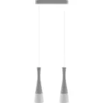 Möbelix Hängeleuchte 8511236 Vegas2, 2-Fl, Grau