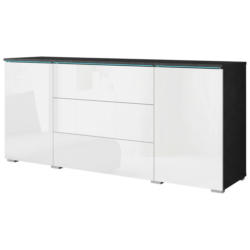 Sideboard Mit Led 150cm Vera 150, Weiß Hochglanz