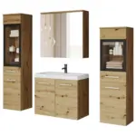 Möbelix Badmöbel-Set 5-Tlg. Madrit 120 cm