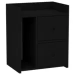 M&ouml;belix Nachtk&auml;stchen Schwarz H: 60 cm Venus