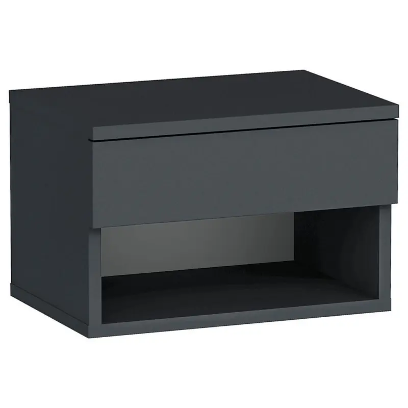 Nachtkästchen Schwarz H: 29 cm Hestia