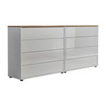 Möbelix Sideboard Mailand 1 B: 158 Cm Weiß