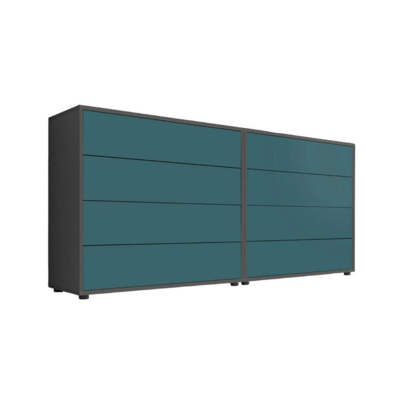 Sideboard Mailand 1 B: 158 Cm Petrol