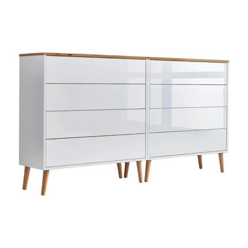 Sideboard Mailand 1 B:158cm Eiche/weiß