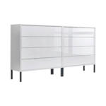 Möbelix Sideboard Mailand 1 B: 158 Cm Weiß