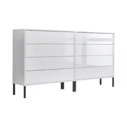 Sideboard Mailand 1 B: 158 Cm Weiß