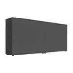 Möbelix Sideboard Mailand 2 B: 158 Cm Anthrazit