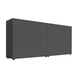 Sideboard Mailand 2 B: 158 Cm Anthrazit