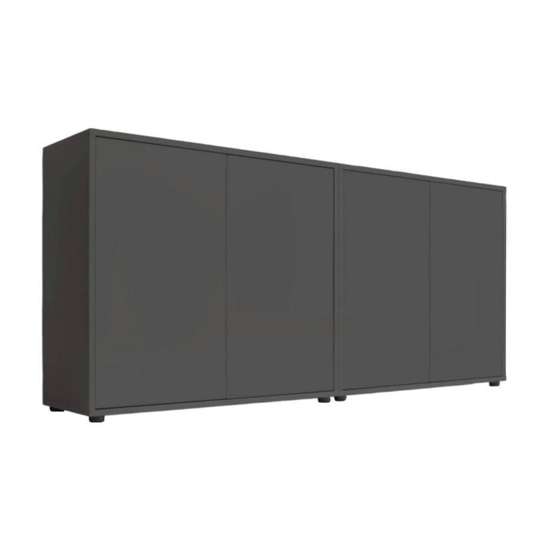 Sideboard Mailand 2 B: 158 cm Anthrazit