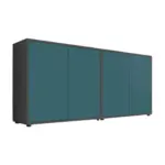 M&ouml;belix Sideboard Mailand 2 B: 158 Cm Petrol