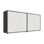 Möbelix Sideboard Mailand2b:158cm Weiß/anthrazit