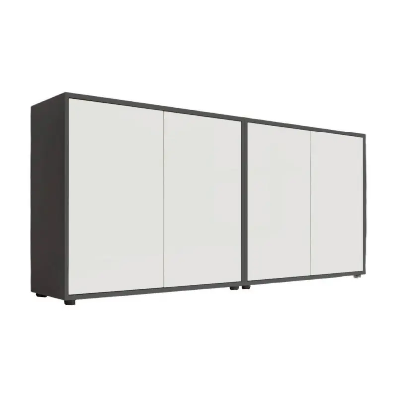 Sideboard Mailand2b:158cm Weiß/anthrazit