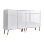 Möbelix Sideboard Mailand 2 B: 158 Cm Weiß