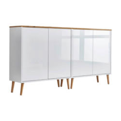 Sideboard Mailand2 B:158cm Eiche/weiß