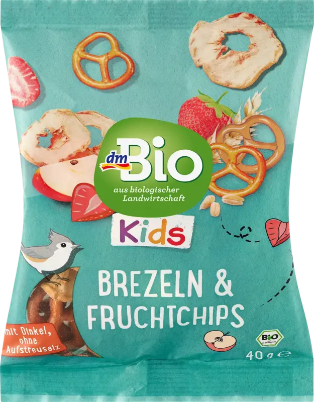 dmBio Kindersnack Brezeln & Fruchtchips