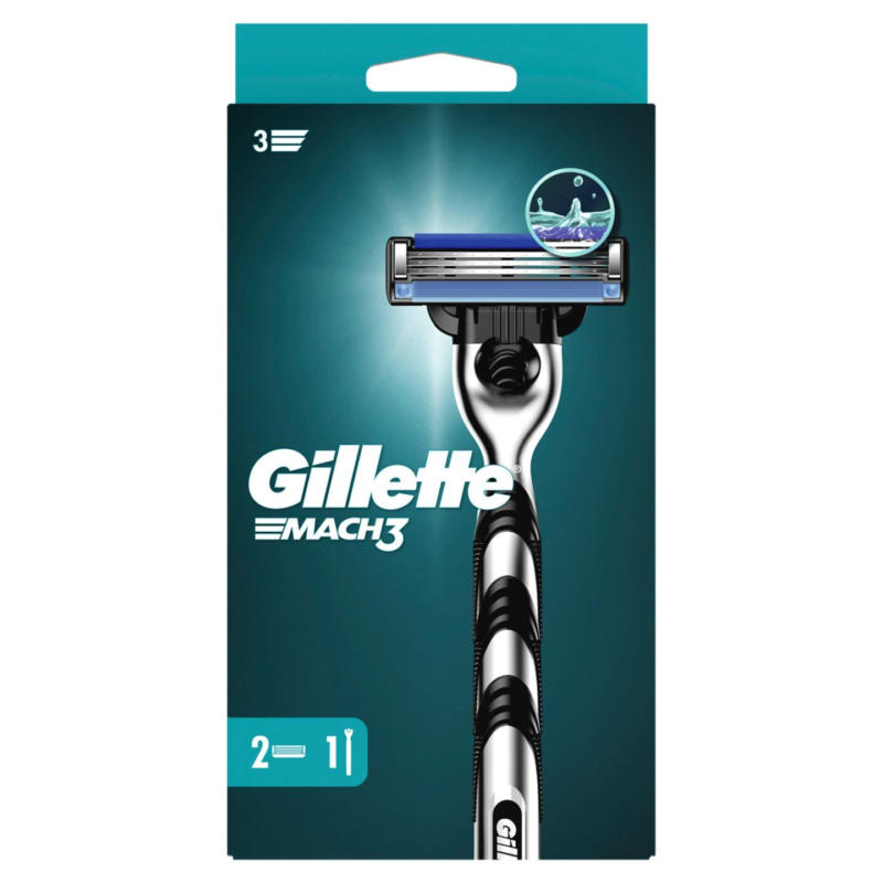 Gillette Самобръсначка Mach 3 с 2 ножчета