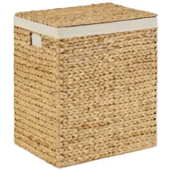 Wäschetonne mit Deckel Adalia Naturfarben 44x33x50 cm