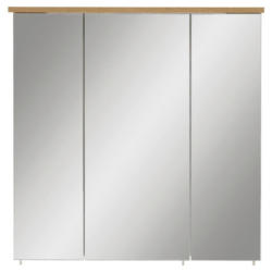 Spiegelschrank Padua Mit Led 3-Türig Bxhxt: 71x72x24 Cm