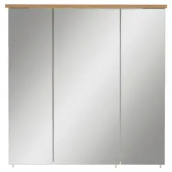 Spiegelschrank Padua mit Led 3-Türig BxHxT: 71x72x24 cm