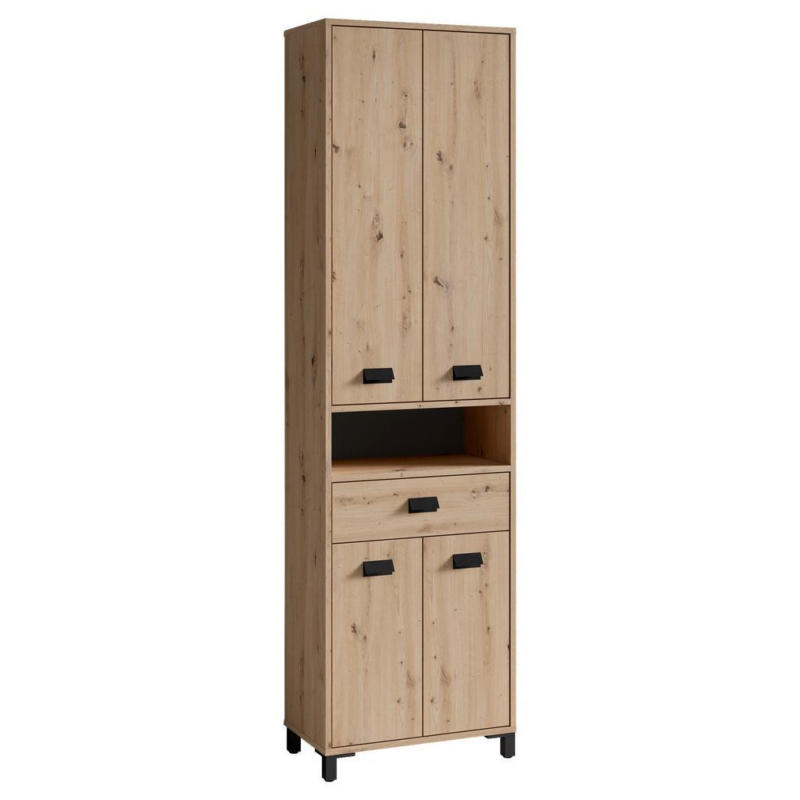 Hochschrank Wellness B: 54 cm Artisan Eiche Dekor