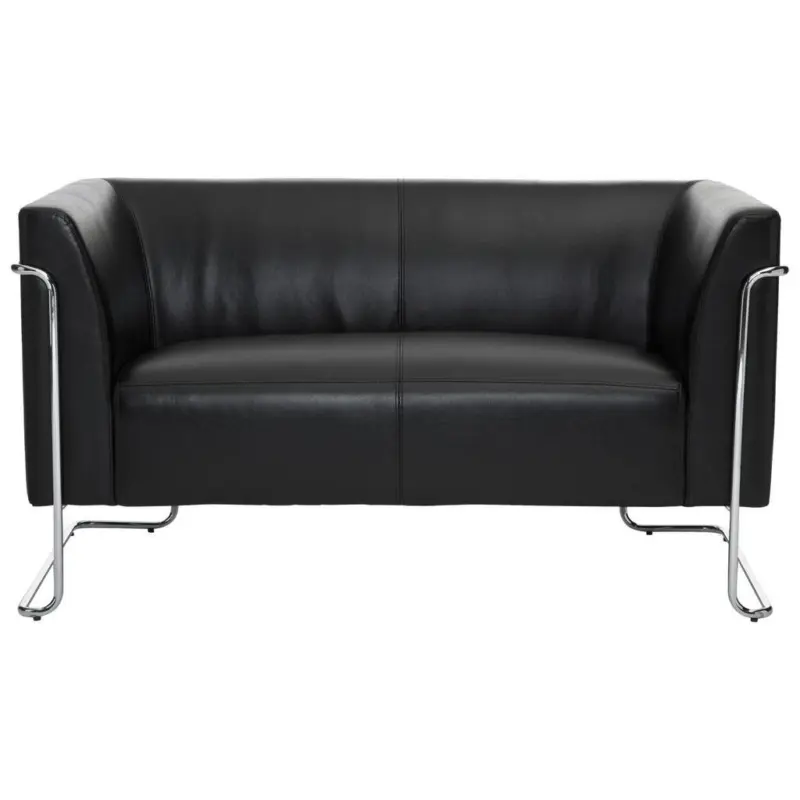 2-sitzer-sofa Curacao Mit Armlehnen, Schwarz Lederlook