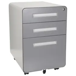 Rollcontainer Color Plus I Grau/Wei&szlig;