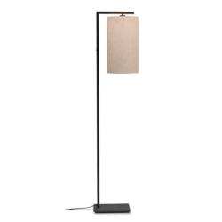 Stehlampe Boston Schwarz/ Hellbeige 1-Flammig