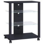 Möbelix Tv-rack Folas B: 60 Cm Schwarz Mit Kabeldurchlass