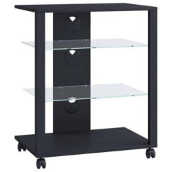 Tv-rack Folas B: 60 Cm Schwarz Mit Kabeldurchlass