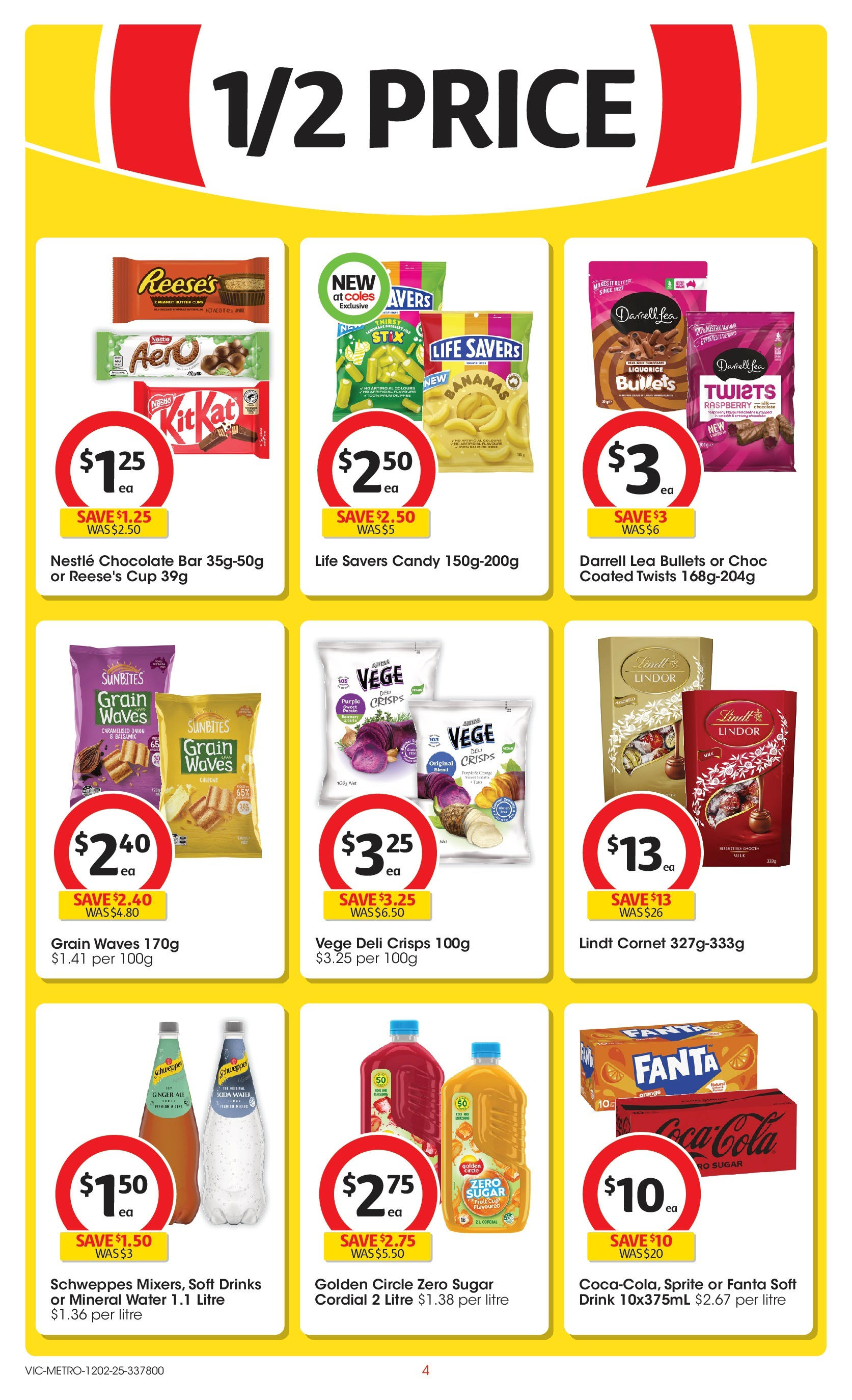 ﻿﻿Coles catalogue valid from 11/02/2025 > Online Australia | Page: 4 | Products: Milk, Ginger, Sugar, Soft drinks