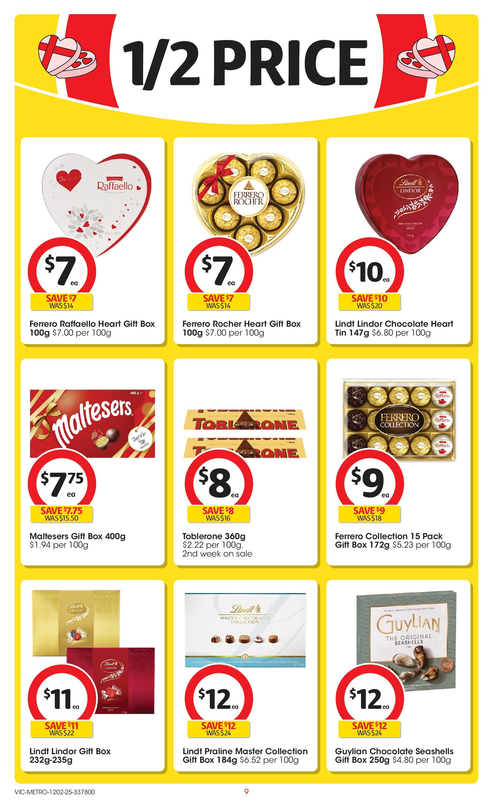 ﻿﻿Coles catalogue valid from 11/02/2025 > Online Australia | Page: 9 | Products: Box, Milk, Chocolate