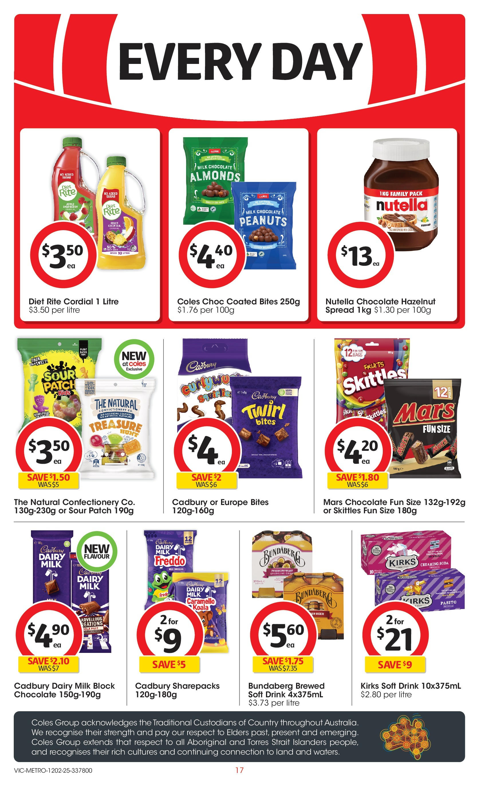 ﻿﻿Coles catalogue valid from 11/02/2025 > Online Australia | Page: 17 | Products: Beer, Nutella, Peanuts, Raspberry