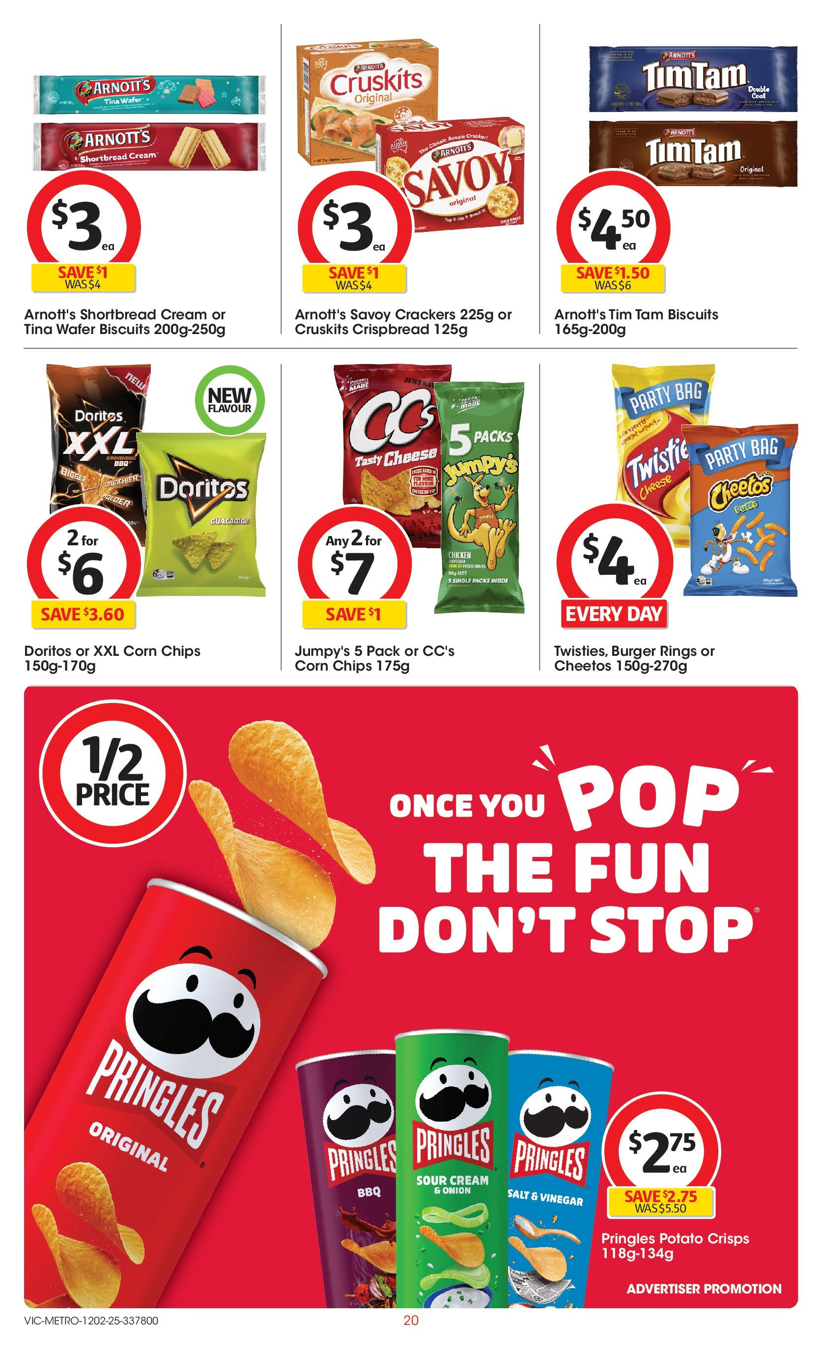 ﻿﻿Coles catalogue valid from 11/02/2025 > Online Australia | Page: 20 | Products: Crackers, Cheese, Biscuits, Vinegar