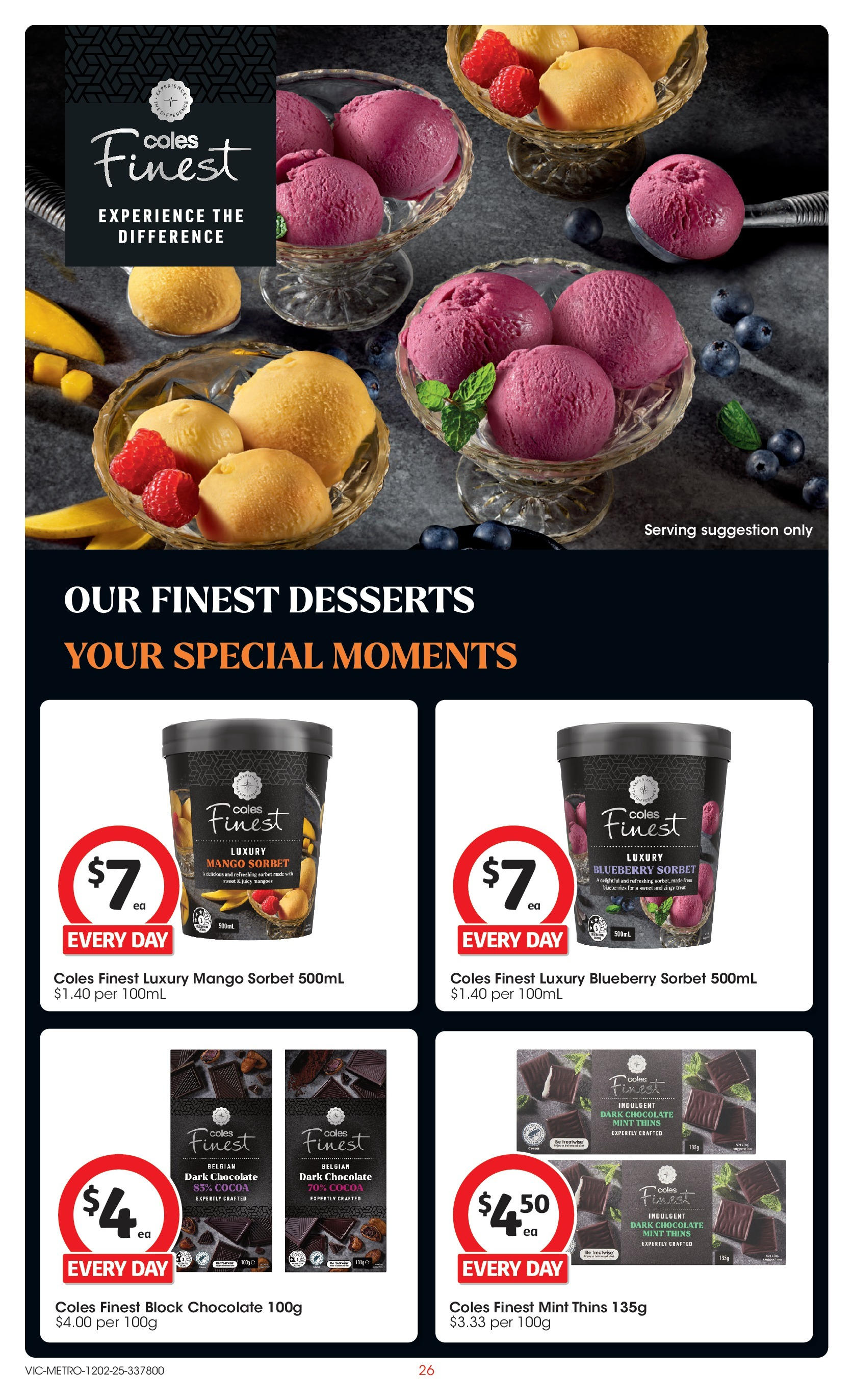 ﻿﻿Coles catalogue valid from 11/02/2025 > Online Australia | Page: 26 | Products: Cocoa, Chocolate, Mango, Blueberries