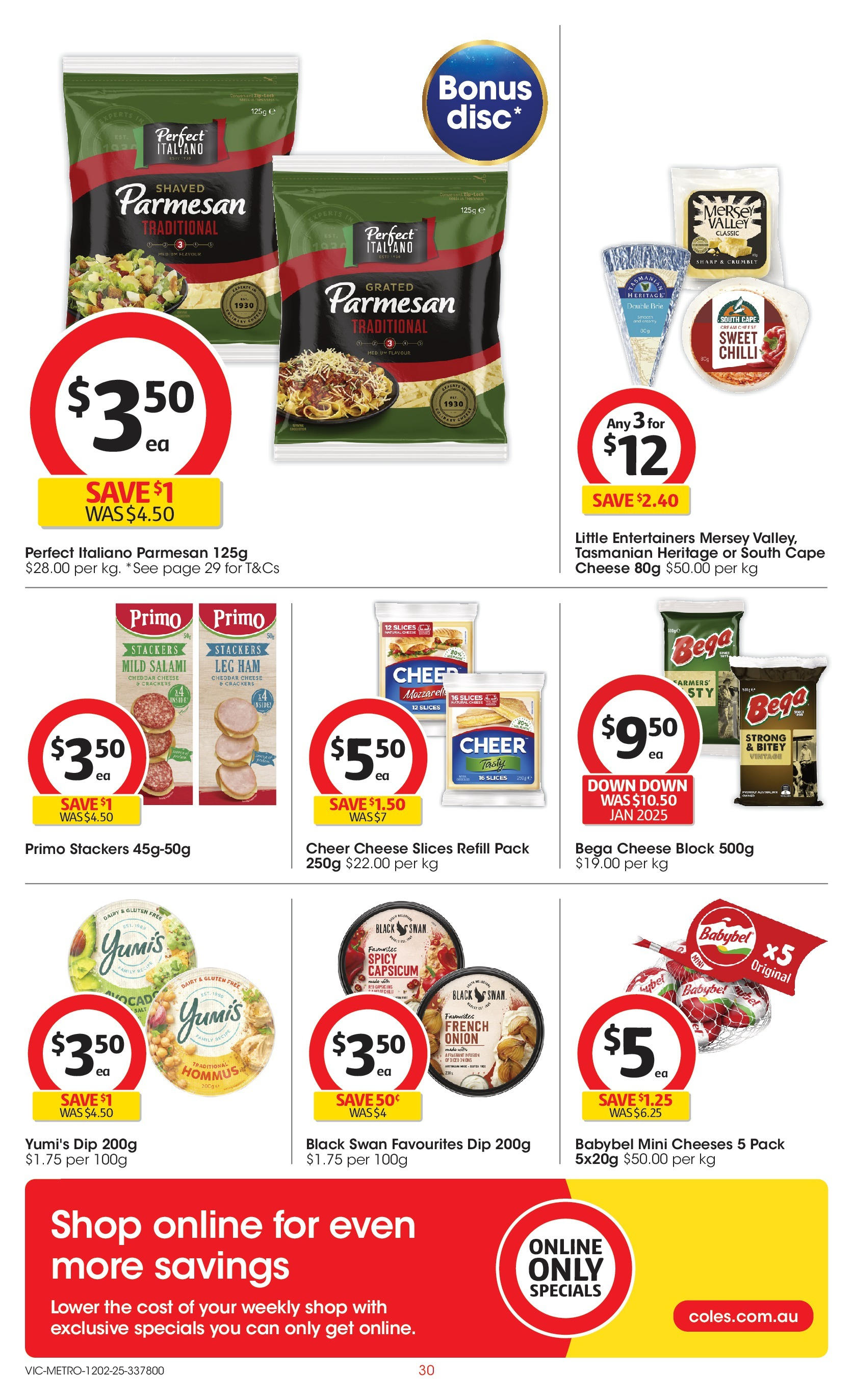 ﻿﻿Coles catalogue valid from 11/02/2025 > Online Australia | Page: 30 | Products: Capsicum, Crackers, Dairy, Cream