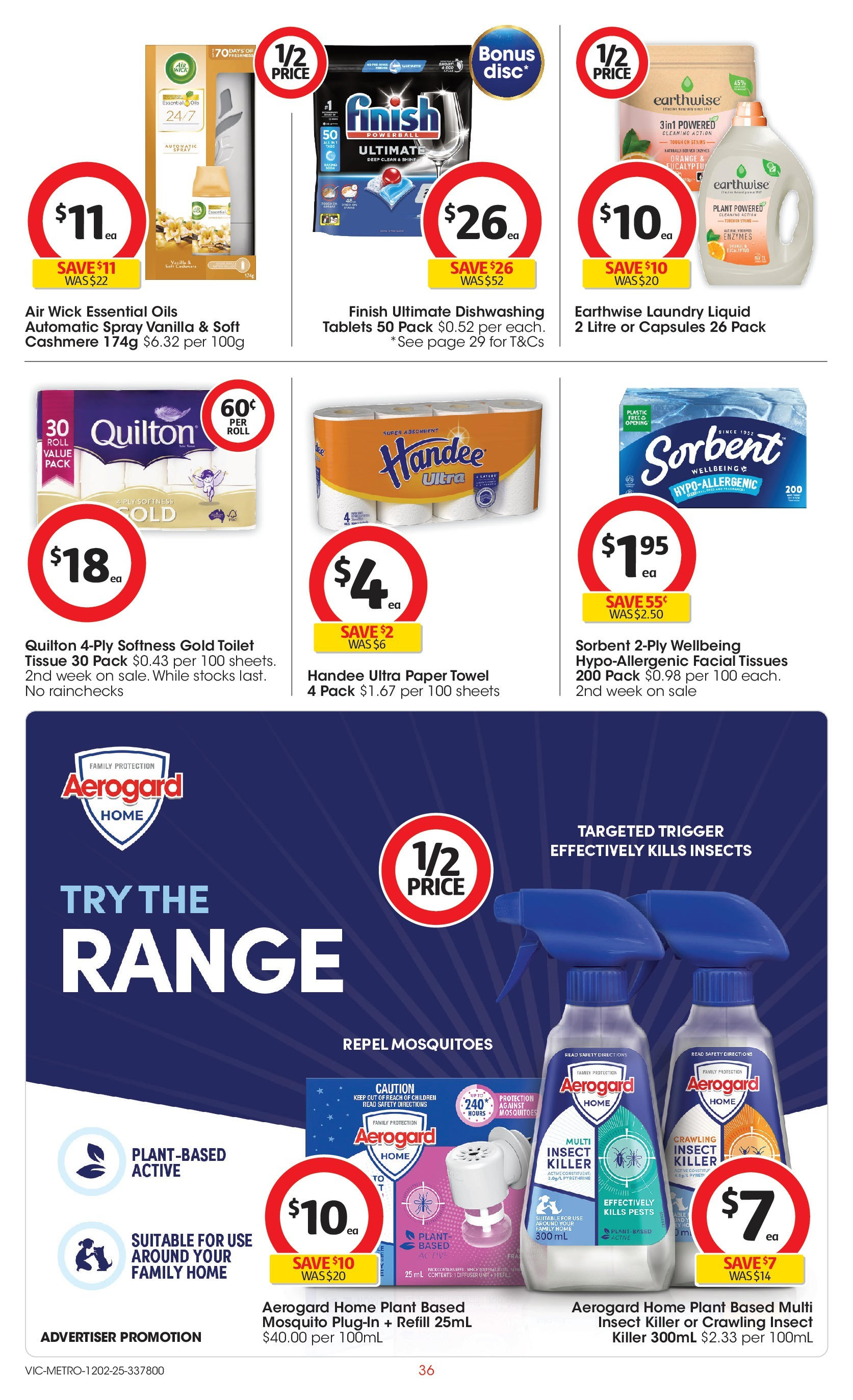 ﻿﻿Coles catalogue valid from 11/02/2025 > Online Australia | Page: 36 | Products: Toilet, Plant, Laundry, Tissues