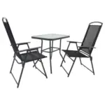 M&ouml;belix Gartentischgruppe 918143 3-teilig Anthrazit