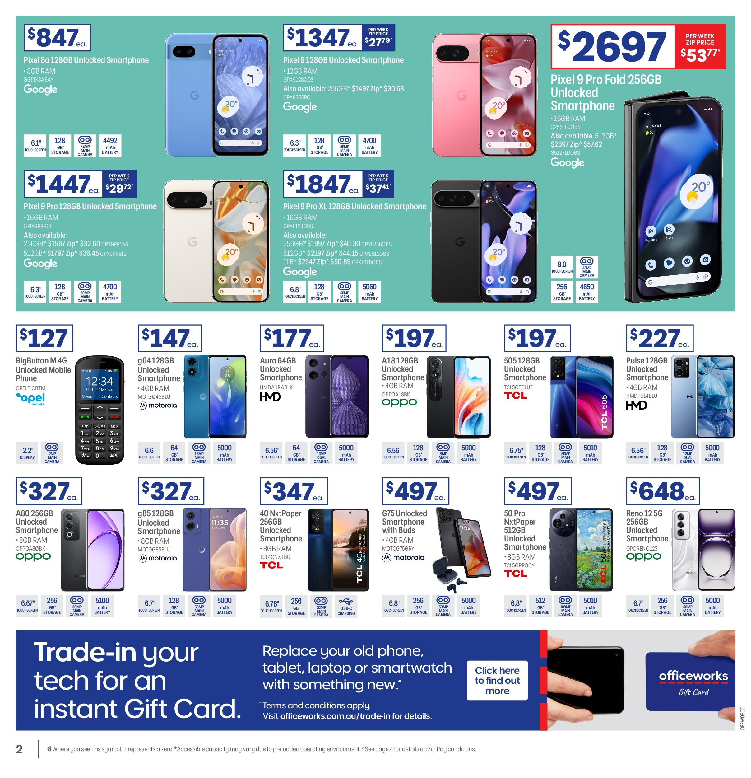 Officeworks Catalogue  - 12/02/2025 > weekly / monthly specials | Page: 2 | Products: Battery, Phone, Laptop, Smartwatch