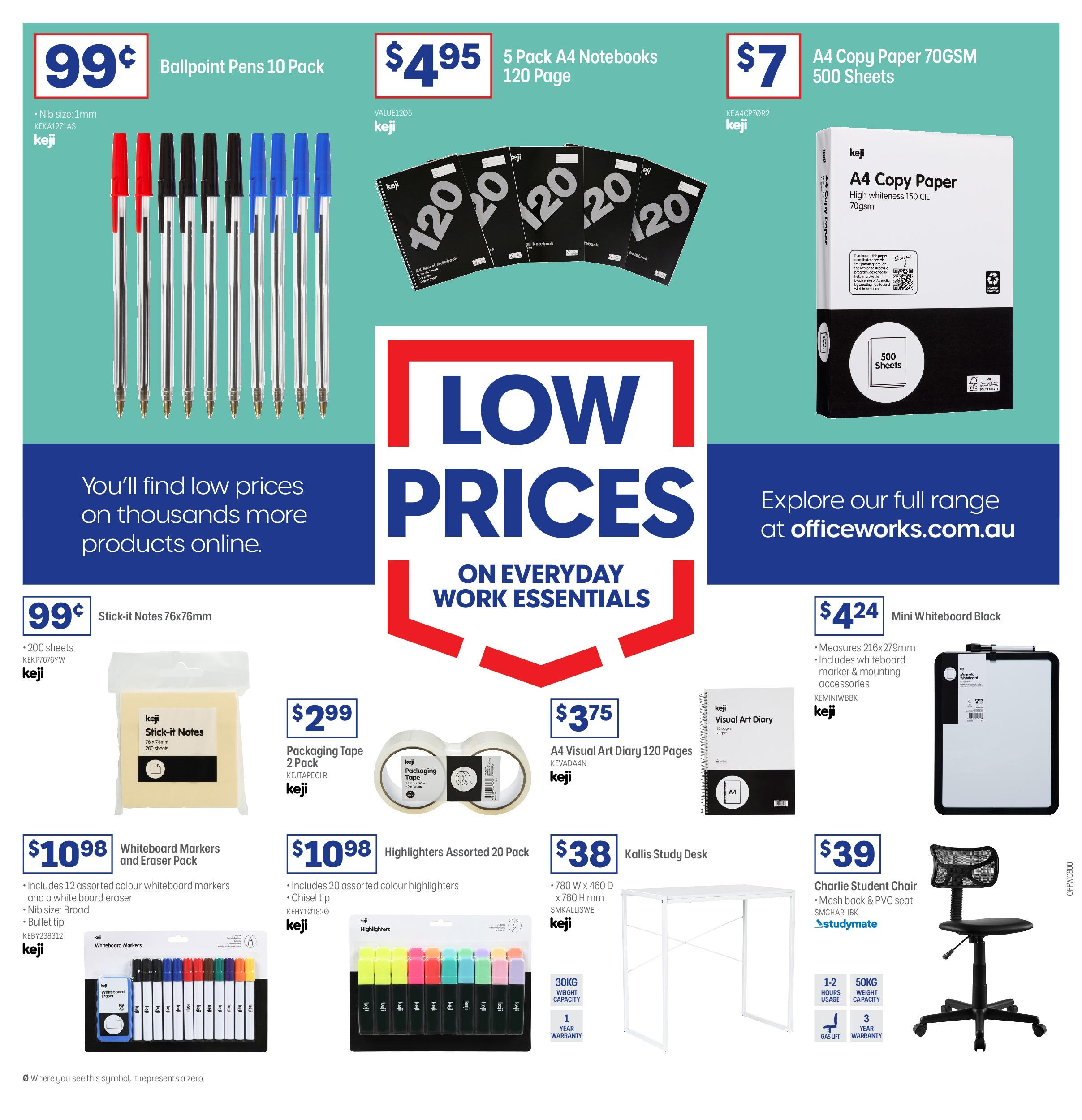 Officeworks Catalogue  - 12/02/2025 > weekly / monthly specials | Page: 20 | Products: Chair, Desk, Accessories, Weight